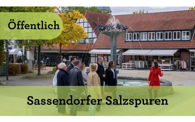 Ein Rundgang durch Bad Sassendorf zu den Orten der Salzgeschichte, wie dem Salzesel auf dem Sälzerplatz.