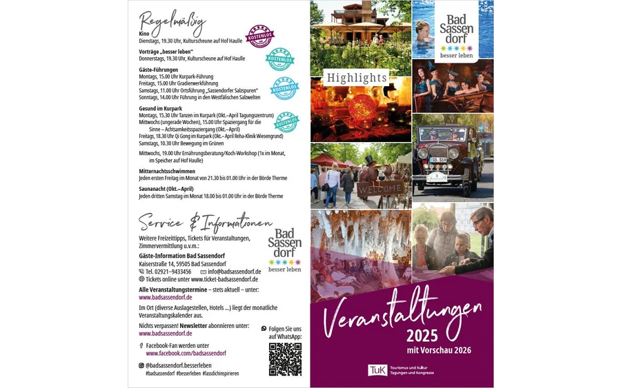 Veranstaltungshöhepunkte 2025 mit Vorschau 2026