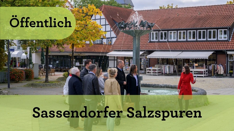 Ein Rundgang durch Bad Sassendorf zu den Orten der Salzgeschichte, wie dem Salzesel auf dem S&auml;lzerplatz.